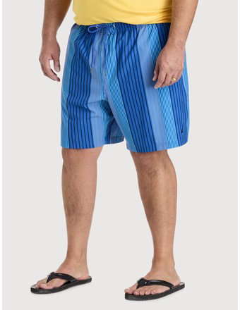 Vertical Stripe Swim Trunks