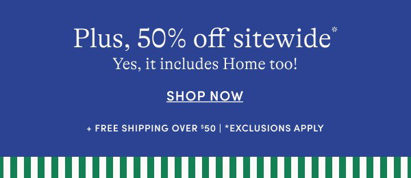 50% off sitewide
