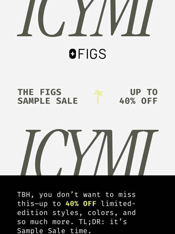 Don’t Miss Out: The FIGS Sample Sale