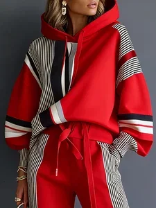 Image of Urban Geometric Relaxed Fit Hoodie