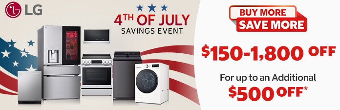 LG 4th of July Savings Event