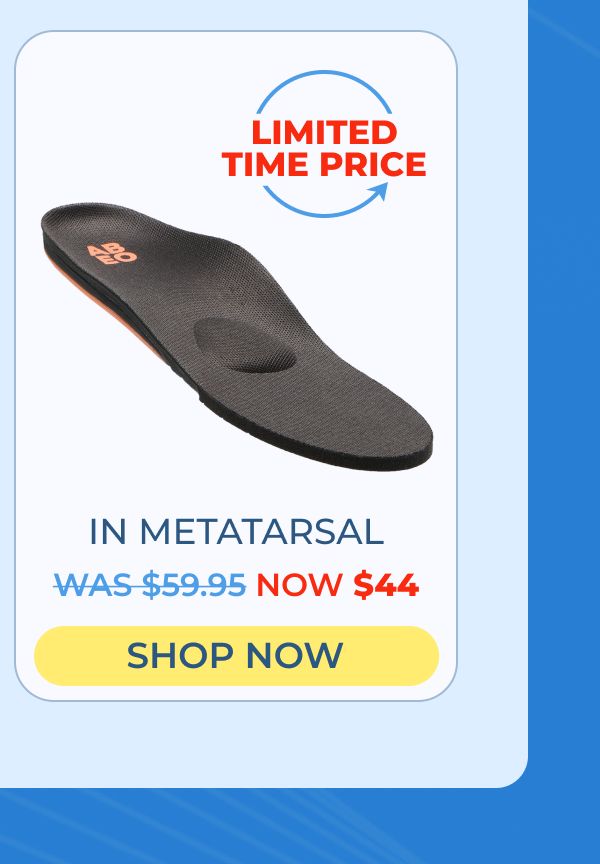 ABEO 3D3 Orthotics Total Support Orthotic in Metatarsal