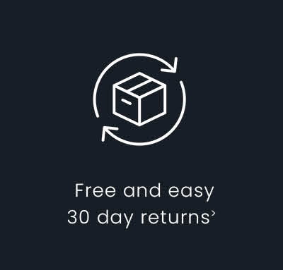 Free and easy 30 day returns>