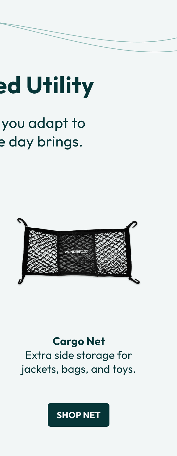 Cargo Net Extra side storage for jackets, bags, and toys. | Shop net