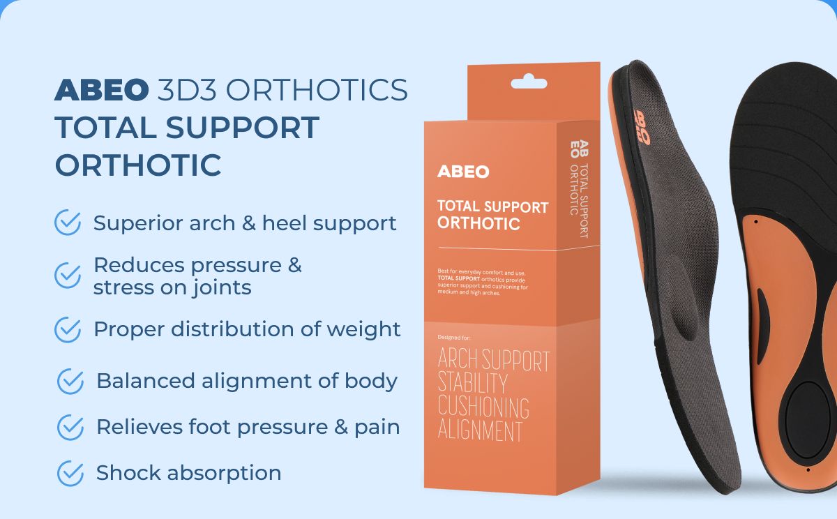 ABEO 3D3 Orthotics Total Support Orthotic
