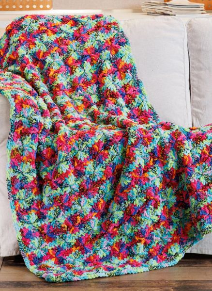 Free Pinwheel Pop Crochet Blanket Pattern