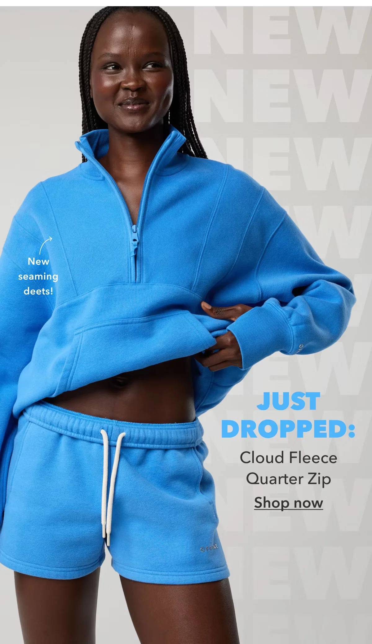 Just Dropped: Cloud Fleece Quarter Zip | New seaming deets! | Shop now