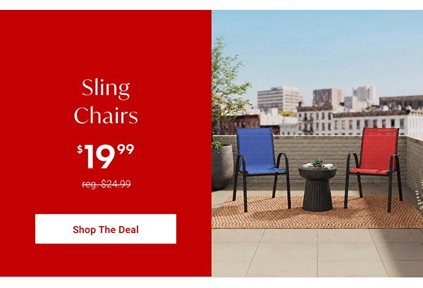 Sling Chairs - NOW $19.99 - Shop The Deal