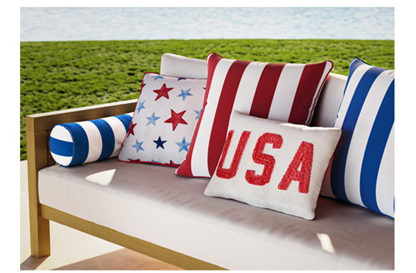 Red, White & Blue Pillow lifestyle Image