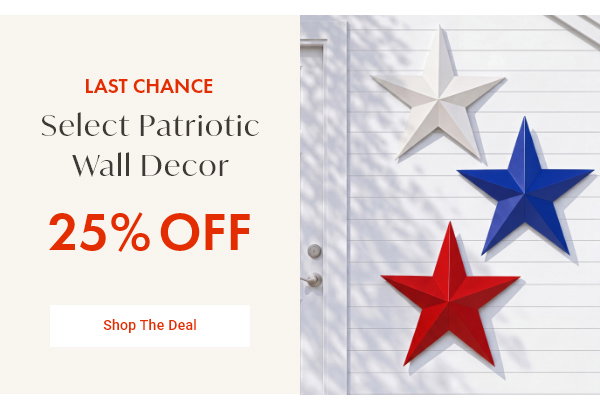 Select Patriotic Wall Decor - 25% OFF - Shop The Deal