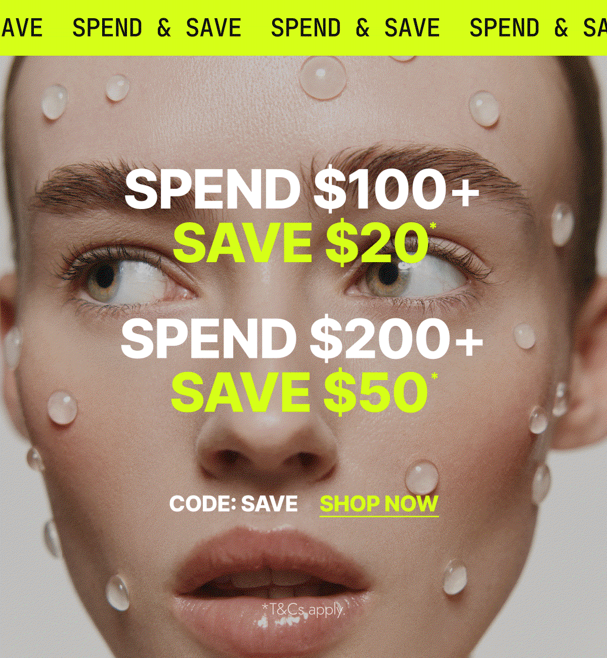 Spend & Save. Shop Now.