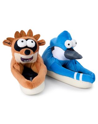 Regular Show Mordecai and Rigby Plush Slippers