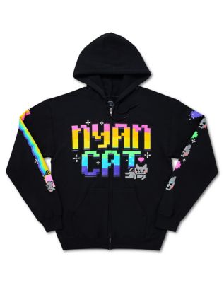Nyan Cat Rainbow Zip Hoodie
