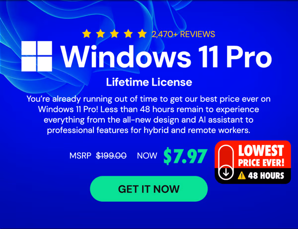 Microsoft Windows 11 Pro | Lifetime License