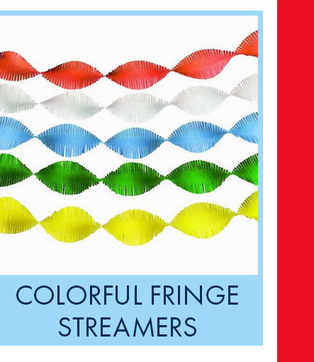 Colorful Fringe Streamers