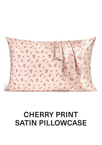 Cherry Print Satin Pillowcase