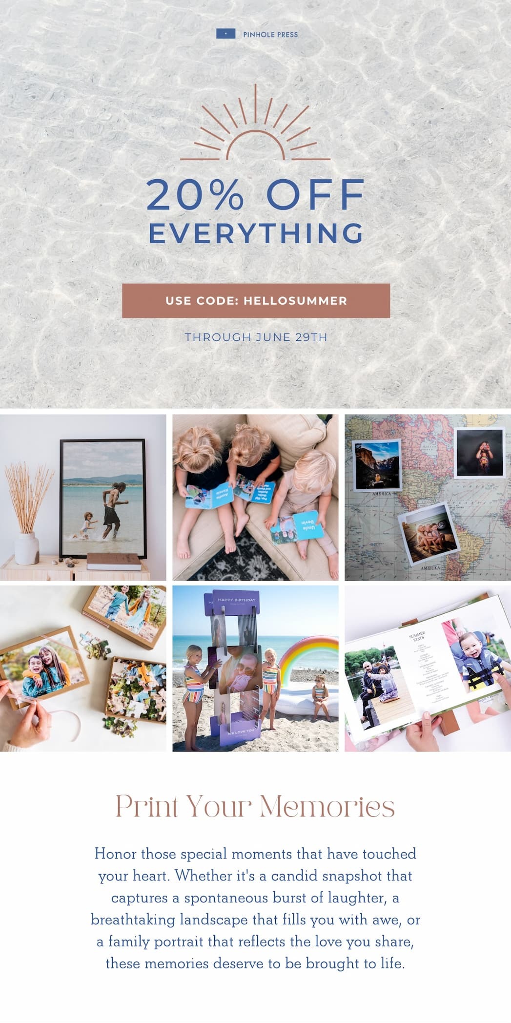 USE CODE: HELLOSUMMER