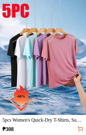 5pcs Women s Quick-Dry T-Shirts...