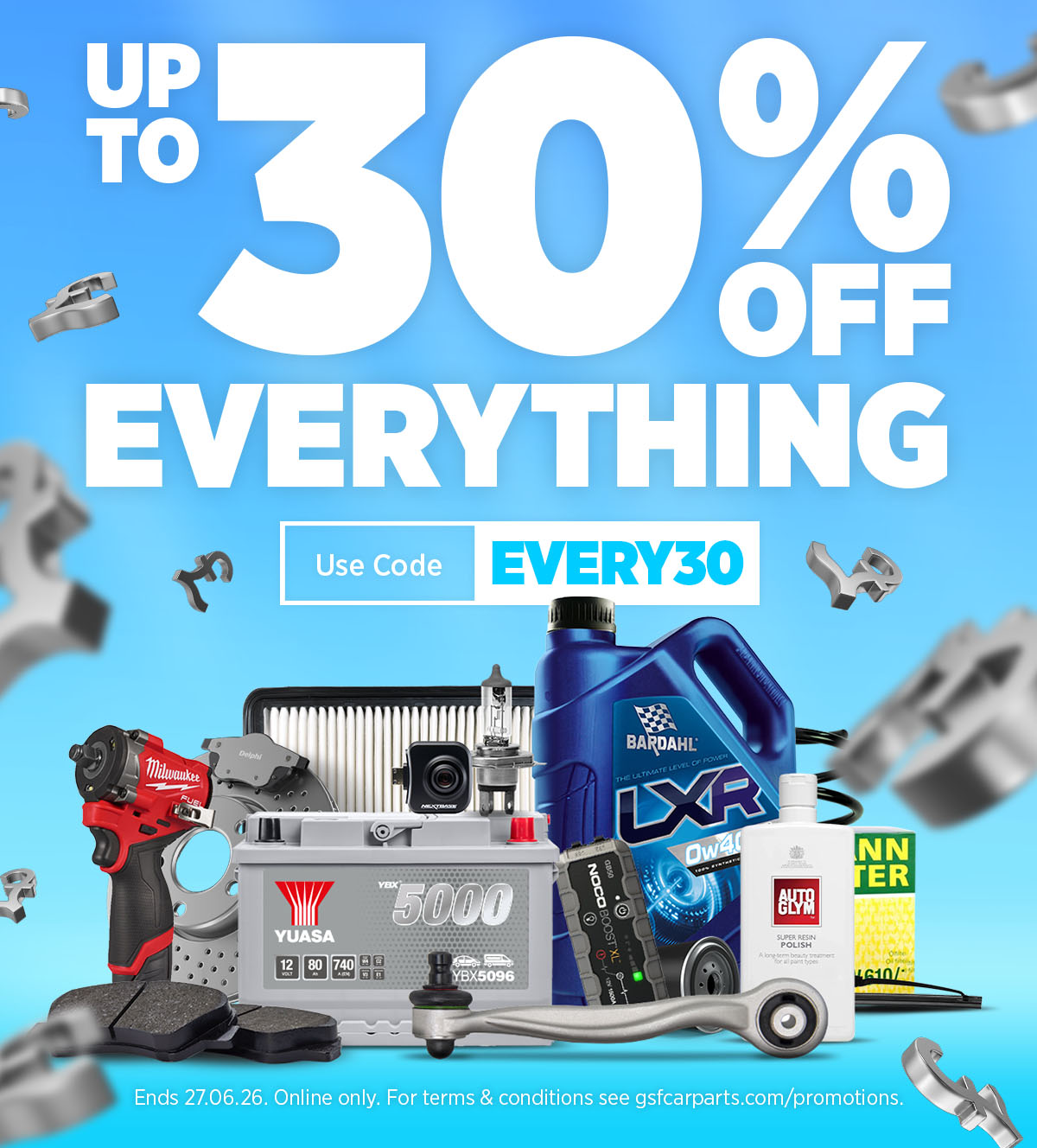 Up To 30% Everything - Use Code EVERY30