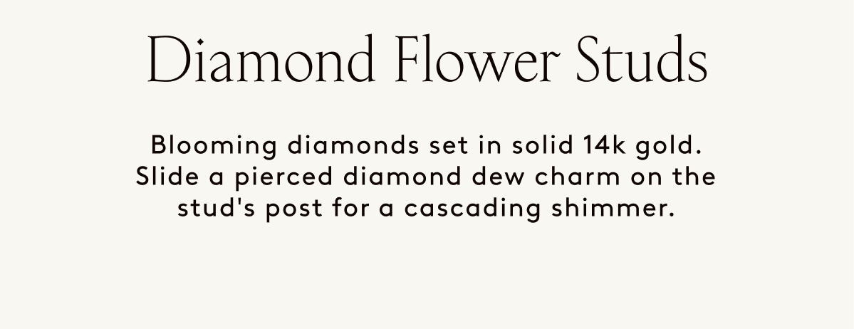 Diamond Flower Studs