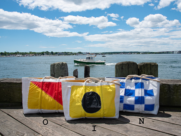 Vintage Signal Flag Large Tote Collection