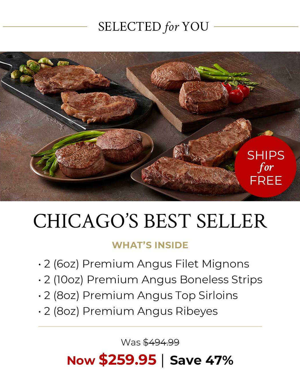 Selected for You: Chicago's Best Seller Now Only $259.95