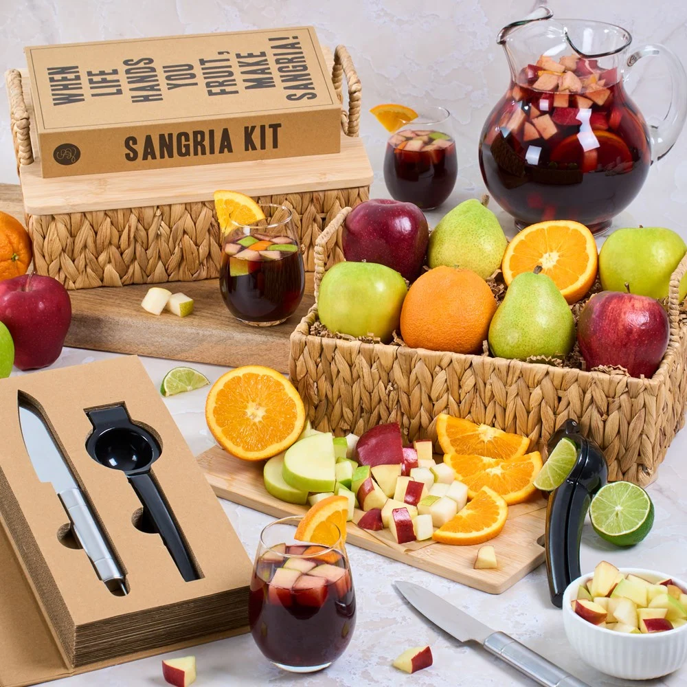 Sangria Harvest Fruit Gift Basket Kit