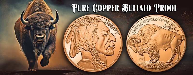 Pure Copper Buffalo Proof