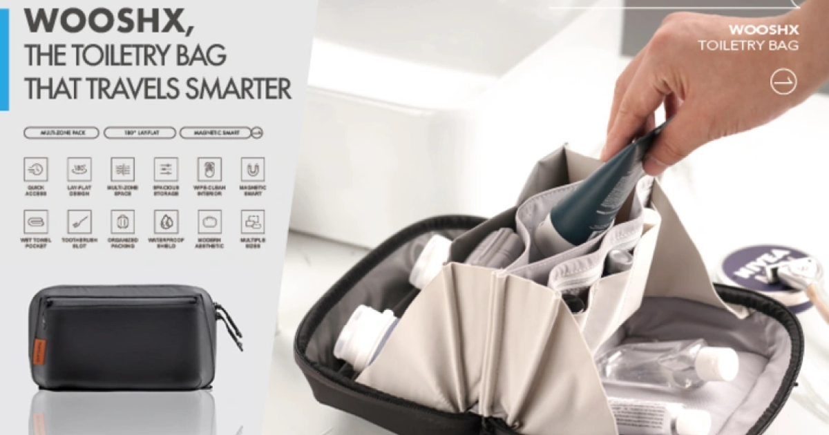 WooshX: The Toiletry Bag That Travels Smarter