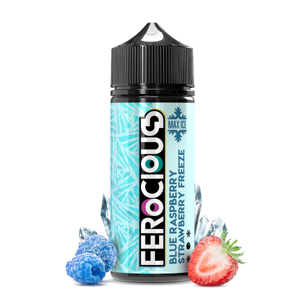 Image of Blue Raspberry Strawberry Freeze 50/50 E-Liquid Ferocious