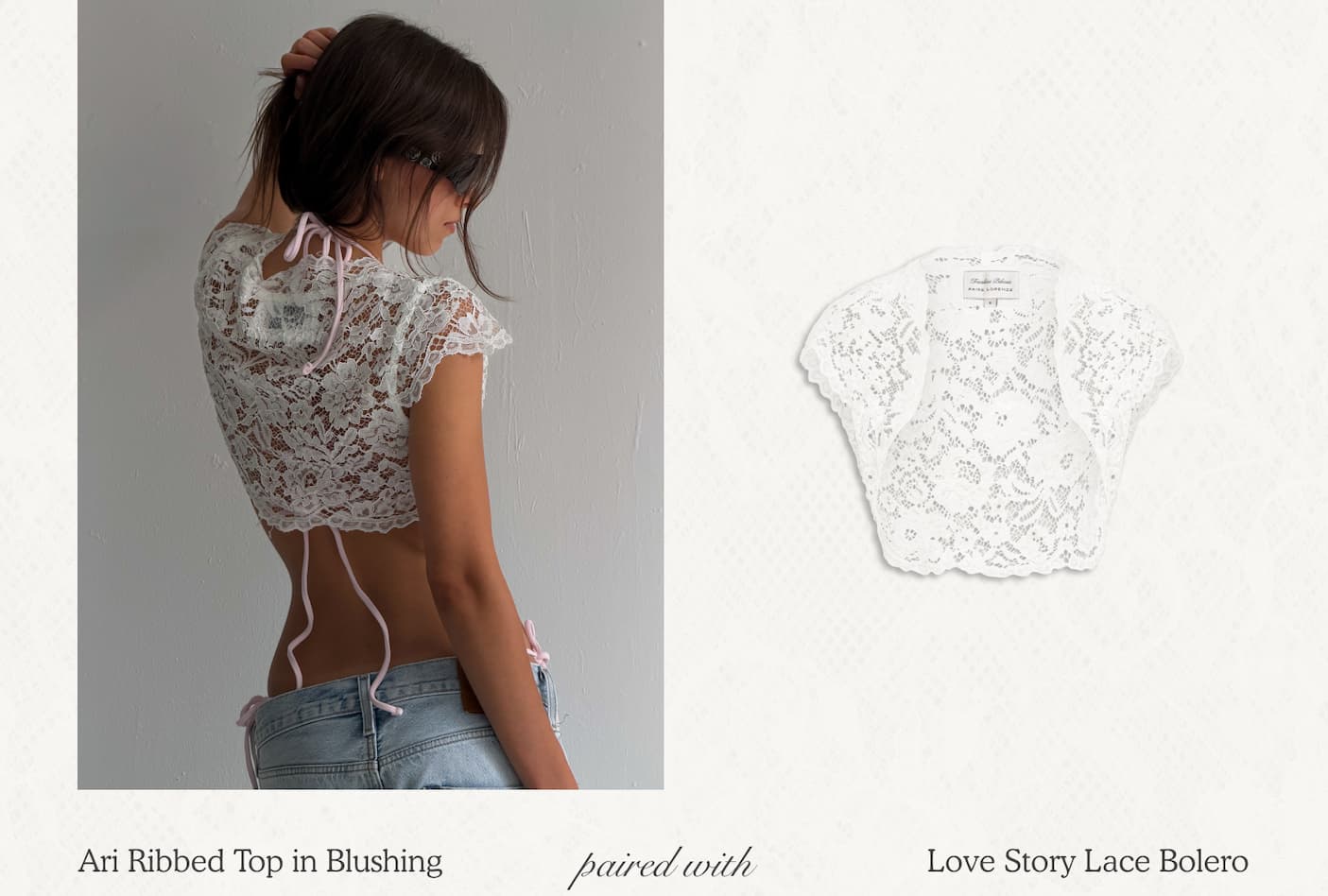 love story lace bolero