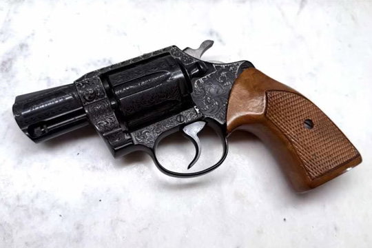 Colt Cobra Vintage Blued Engraved 38 Special