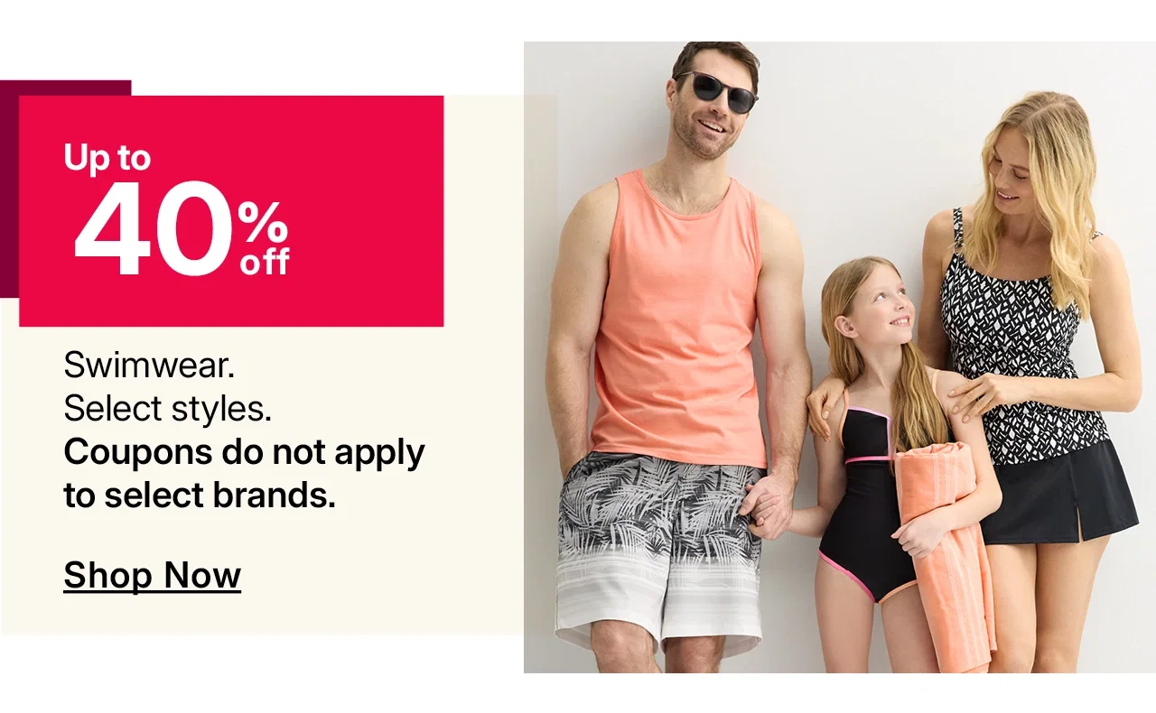 up to 40% off swimwear