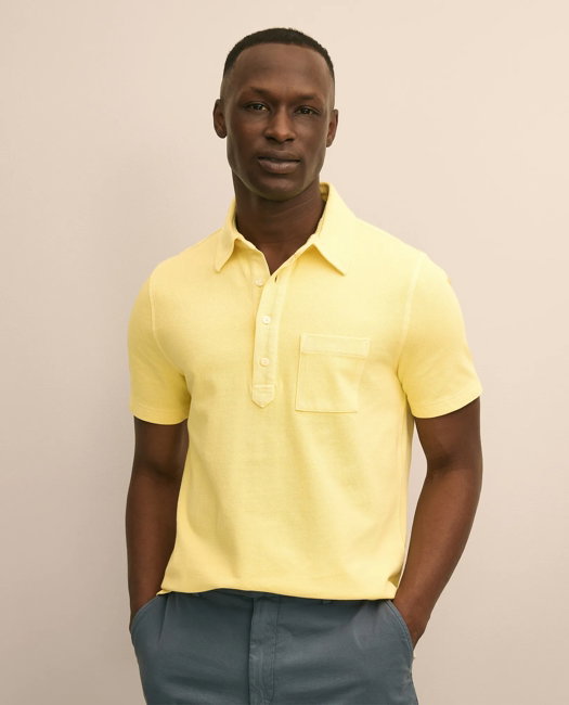 Image of The Vintage Short-Sleeve Garment Dyed Luxury Clothing