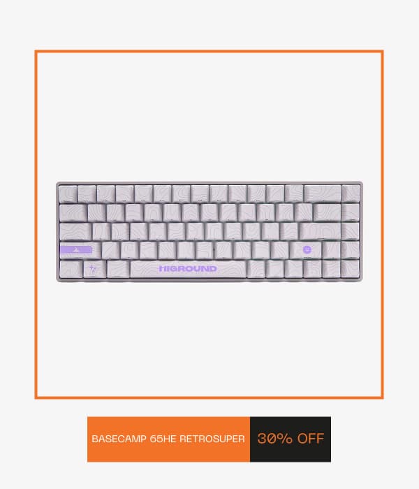 Higround Basecamp 65HE Retrosuper Keyboard