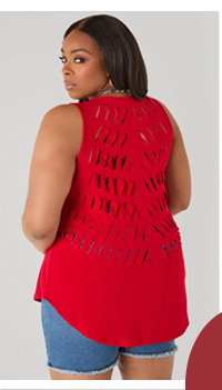 Cutout Knit Tank