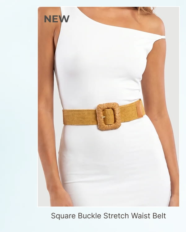 Shop Square Buckle Stretch Waist Belt