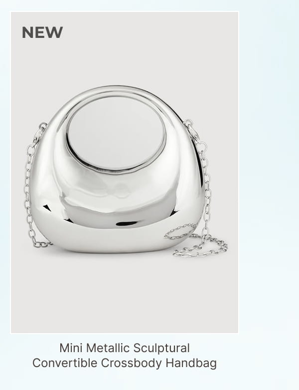 Shop Mini Metallic Sculptural Convertible Crossbody Handbag