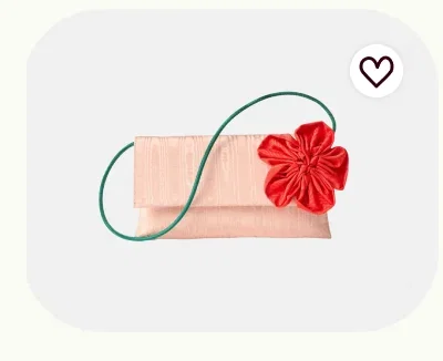 Charlee Flower Flap Clutch
