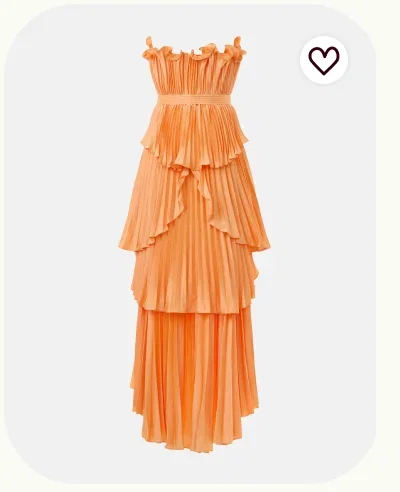 Janey Tiered Shell Gown
