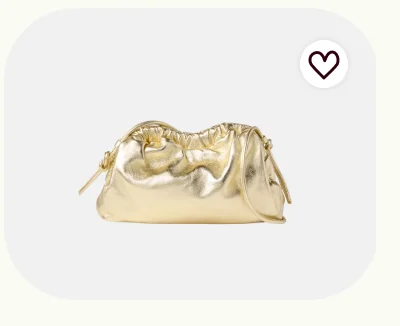 Gold Mini Cloud Clutch