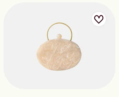 Oval Minaudiere Clutch
