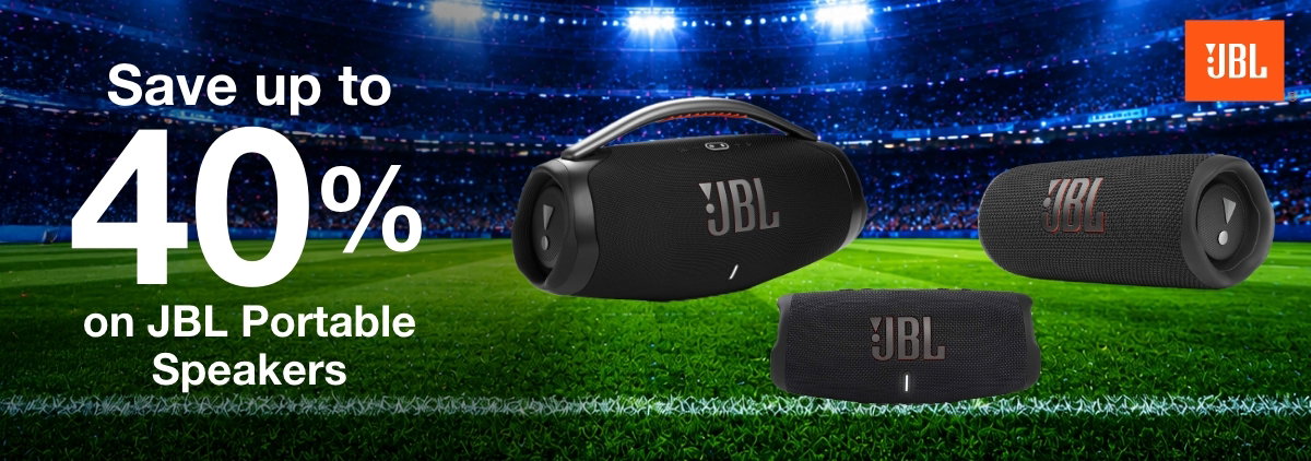 Save up to 40% on JBL portable Speakers