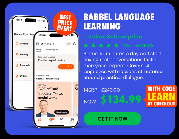 Babbel Language Learning: Lifetime Subscription (All Languages)
