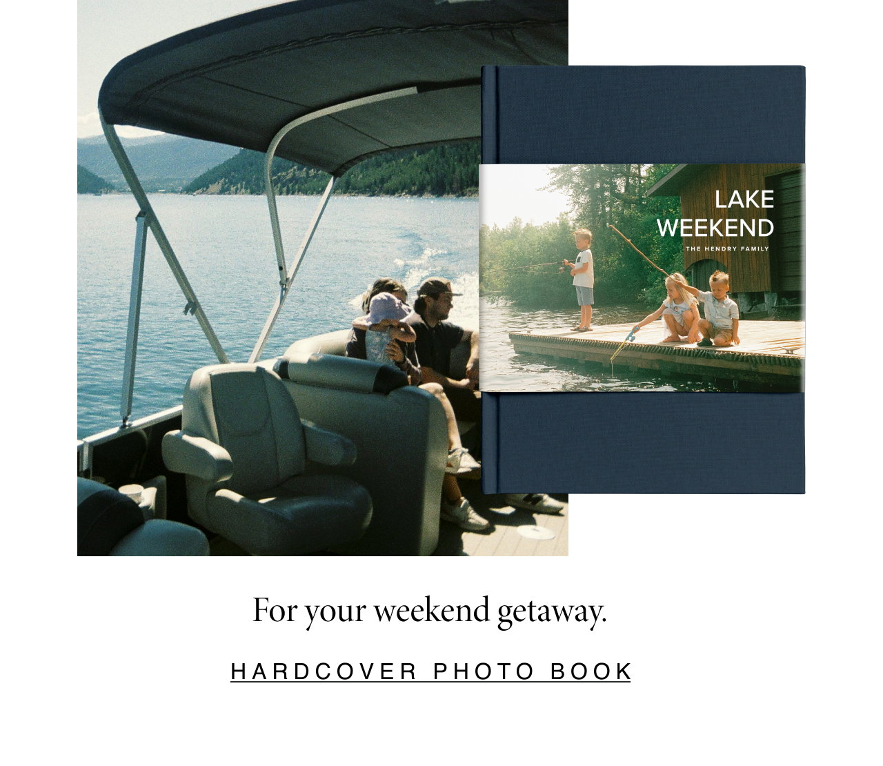 Hardcover photo book