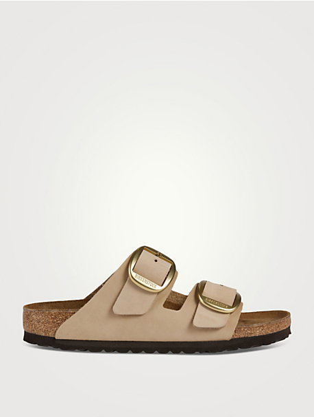 Arizona Big Buckle Leather Slide Sandals