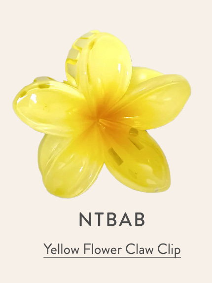 Yellow Flower Claw Clip 