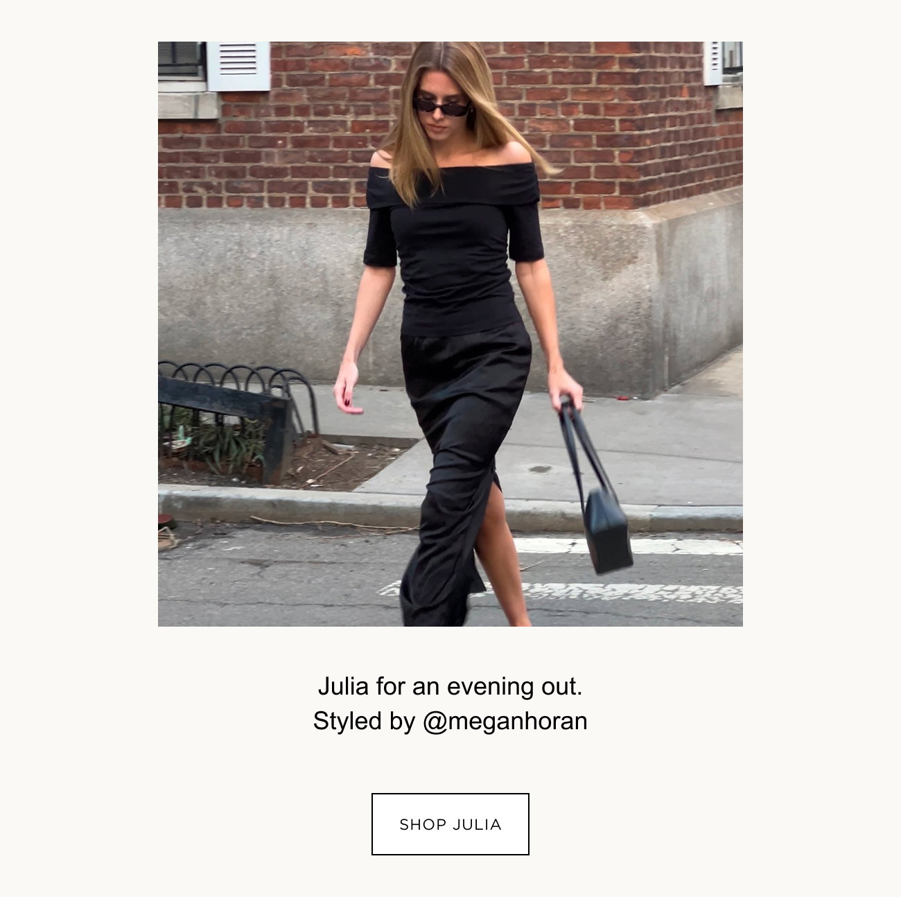 Julia for an evening out.  Styled by @meganhoran | SHOP JULIA