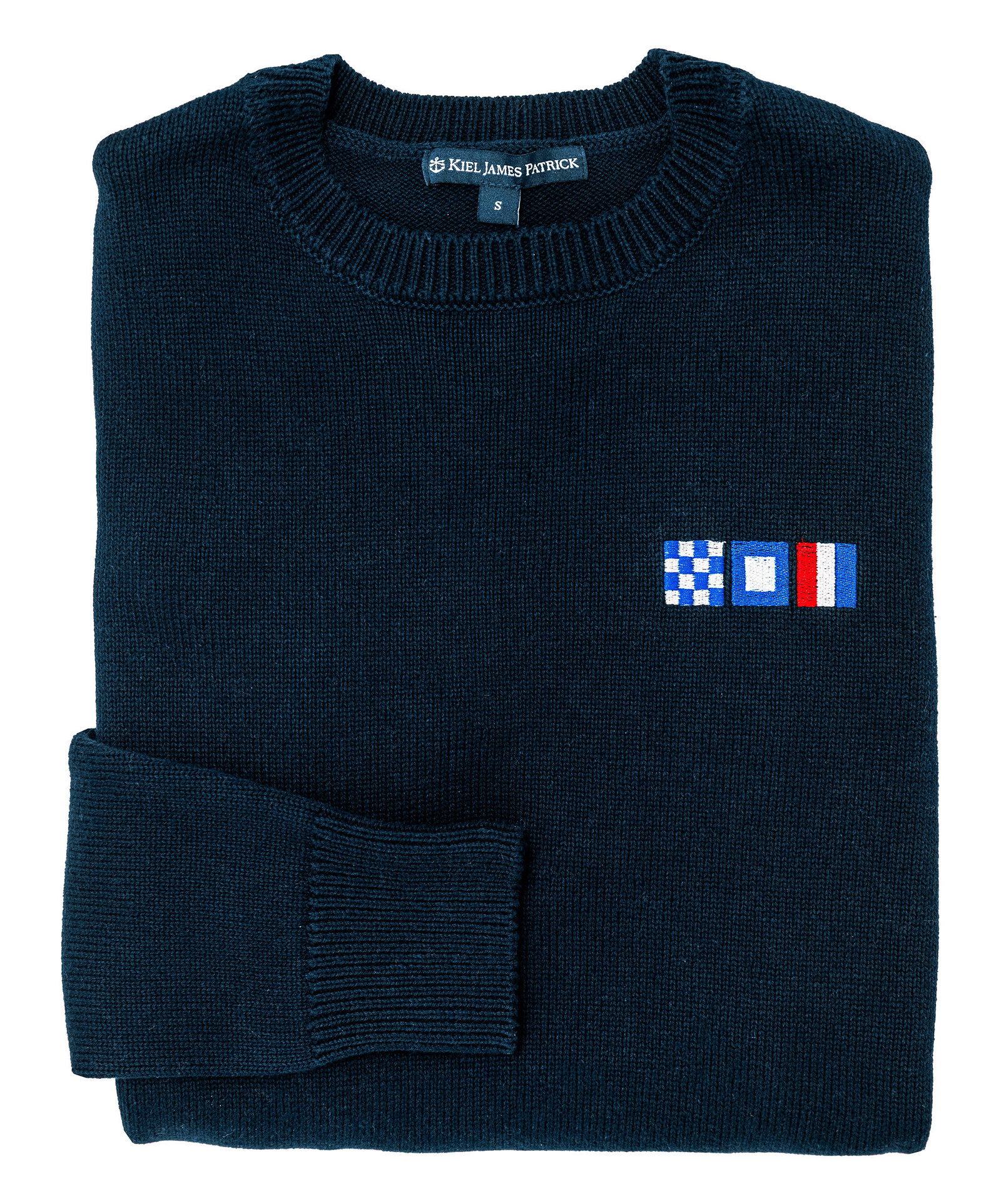 Image of Nautical Flag Embroidered Monogram Sweater - Women's