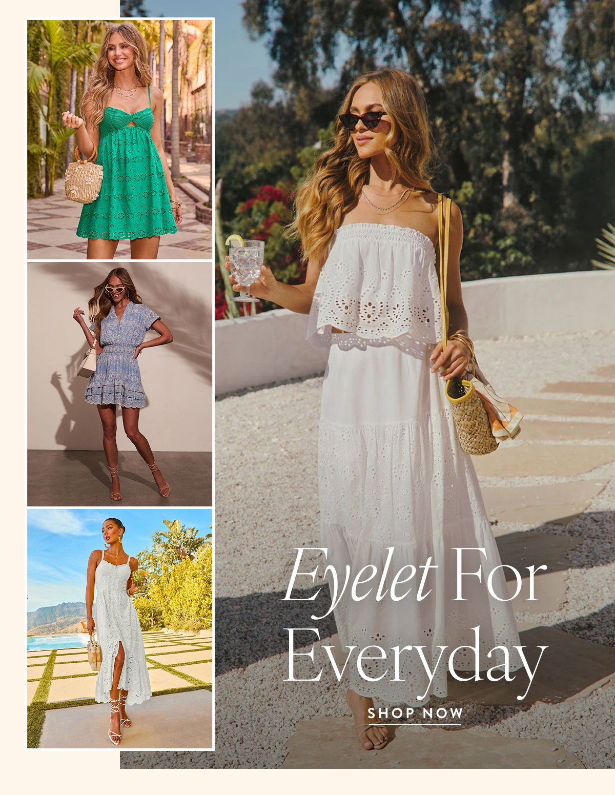 Eyelet For Everyday. Shop Now 